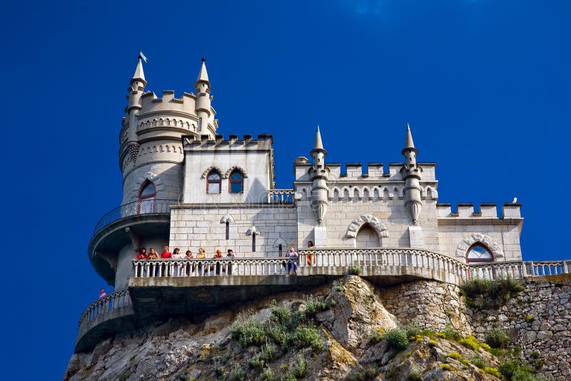 The well-known castle Swallow's Nest near Yalta in Crimea Ukraine. The well-known castle Swallow's Nest near Yalta in Crimea Ukraine