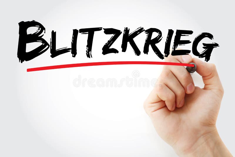 Blitzkrieg Text with Marker Stock Image Image of design, mechanized