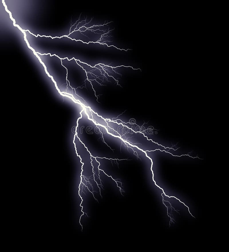 Lightning against a dark background. Lightning against a dark background