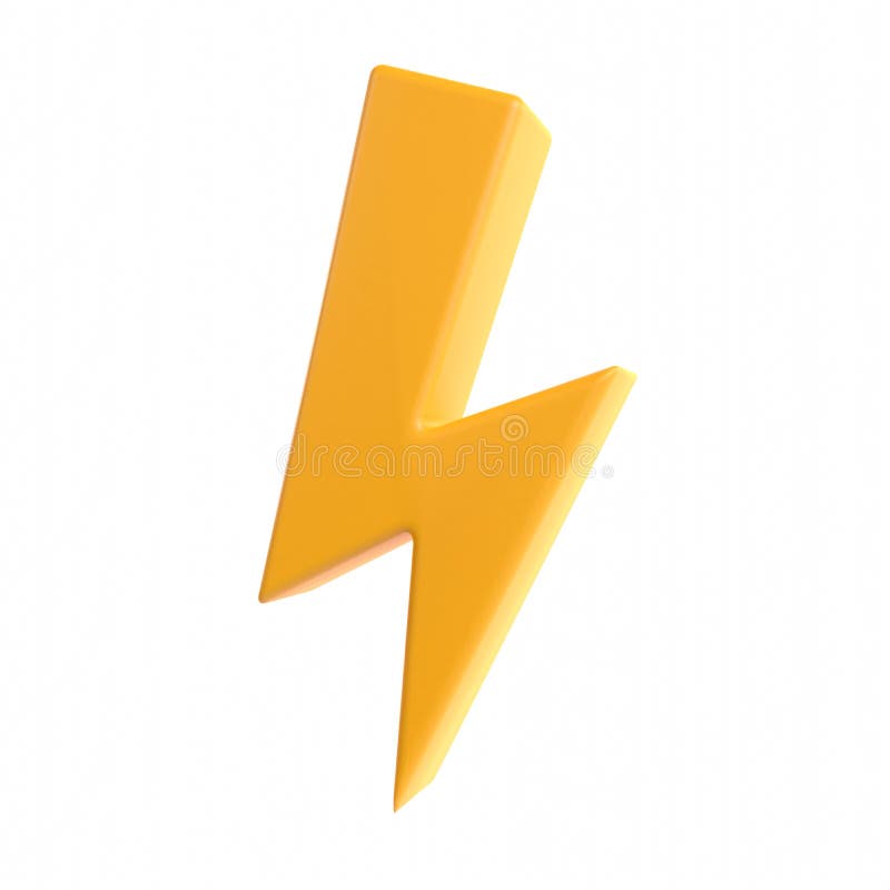 Lightning flash bolt light 3d icon for discount sale or urgent events. Plastic material toy bolt lightning render. Lightning flash bolt light 3d icon for discount sale or urgent events. Plastic material toy bolt lightning render.