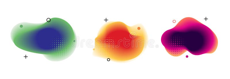 Blob abstract shape organic banner design element. Vector fluid round shape liquid amoeba