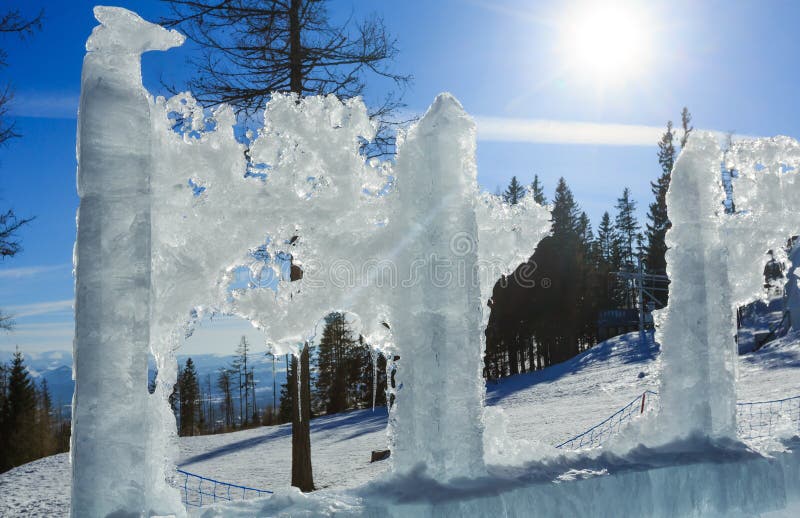 Bloc de glace glaciaire en soleil image stock Bloc de glace glaciaire en soleil image stock