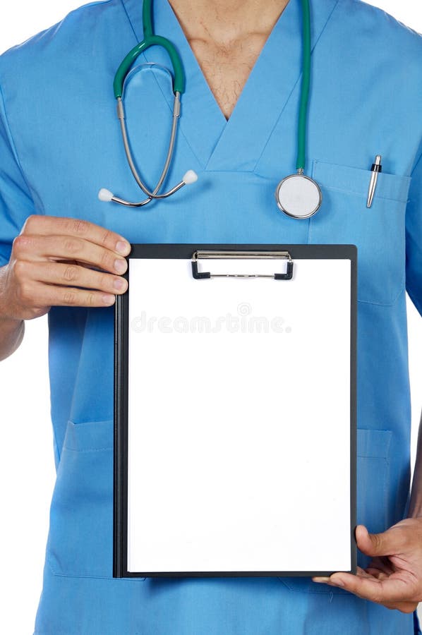 Bloc-notes anonyme de petit morceau de docteur photos stock Bloc-notes anonyme de petit morceau de docteur photos stock