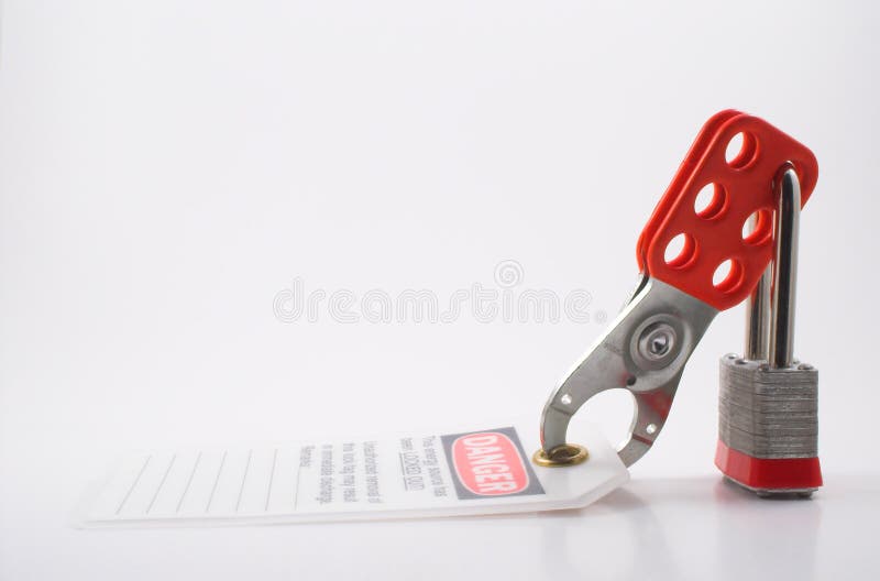 Bloccaggio Tagout immagini stock libere da diritti Bloccaggio Tagout immagini stock libere da diritti