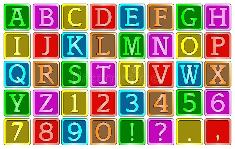 Blocchetti di alfabeto