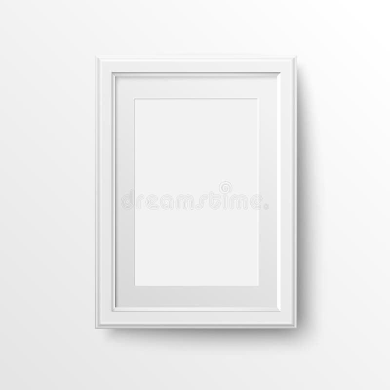 Blocco per grafici bianco per le foto royalty illustrazione gratis