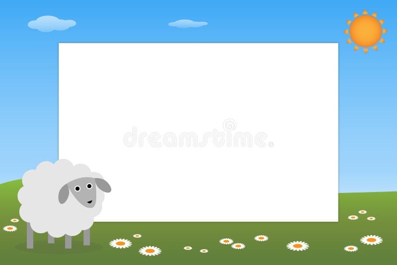 Blocco per grafici del bambino - pecora royalty illustrazione gratis Blocco per grafici del bambino - pecora royalty illustrazione gratis