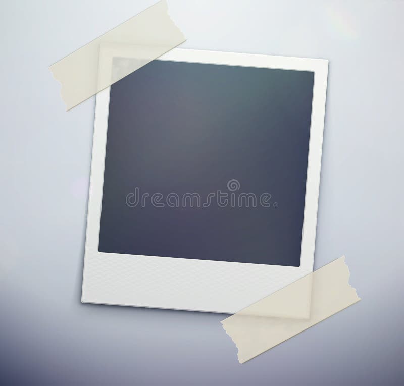 Blocco per grafici della foto della polaroid illustrazione di stock Blocco per grafici della foto della polaroid illustrazione di stock