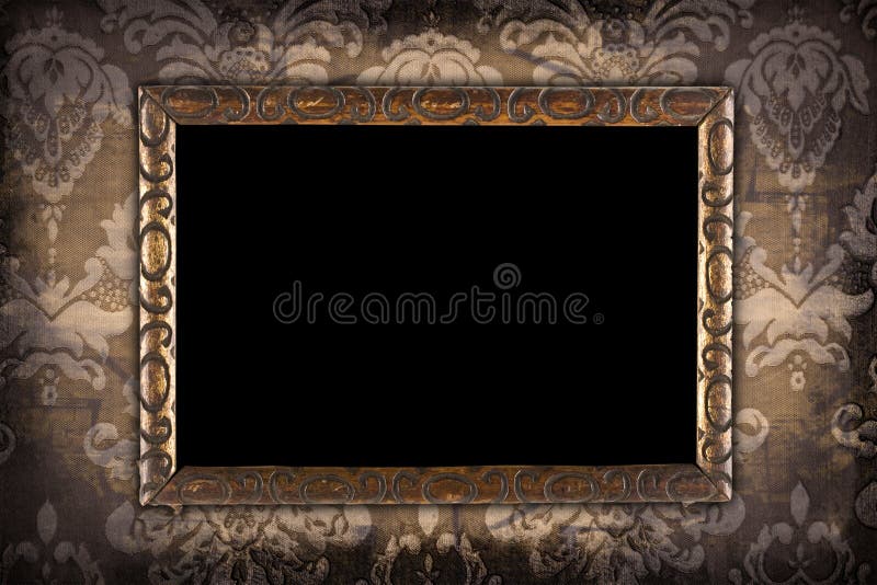 Blocco per grafici dorato fotografia stock