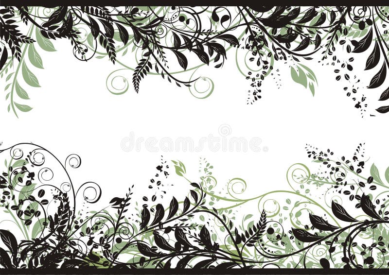 Blocco per grafici floreale di vettore royalty illustrazione gratis Blocco per grafici floreale di vettore royalty illustrazione gratis