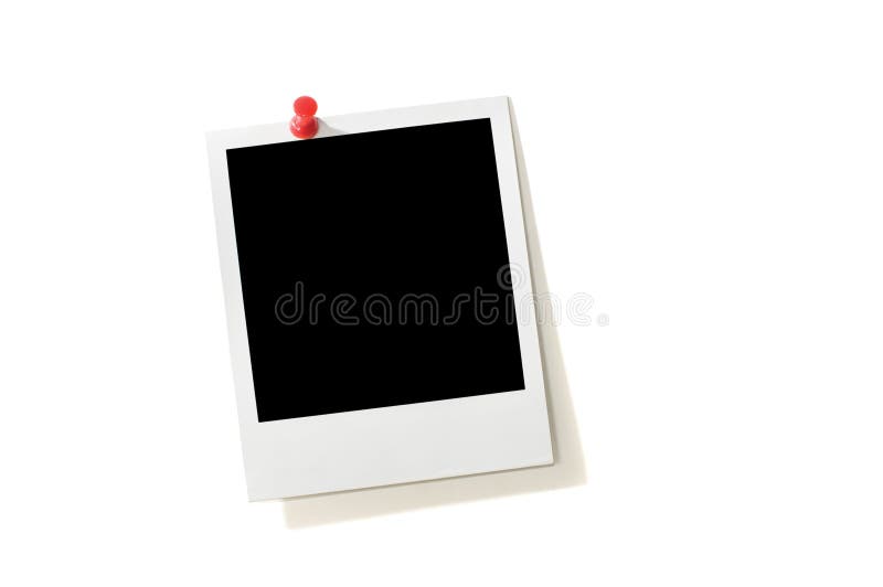 Blocco per grafici istante in bianco della foto fotografie stock libere da diritti Blocco per grafici istante in bianco della foto fotografie stock libere da diritti