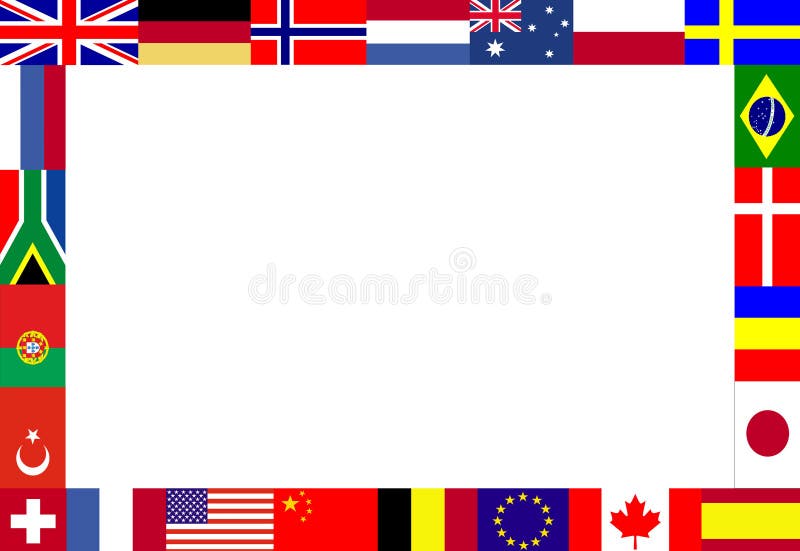 Blocco per grafici multiplo delle bandierine illustrazione vettoriale Blocco per grafici multiplo delle bandierine illustrazione vettoriale