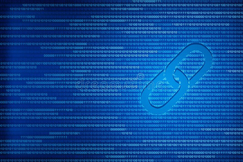 Block chain and commerce concept vector illustration