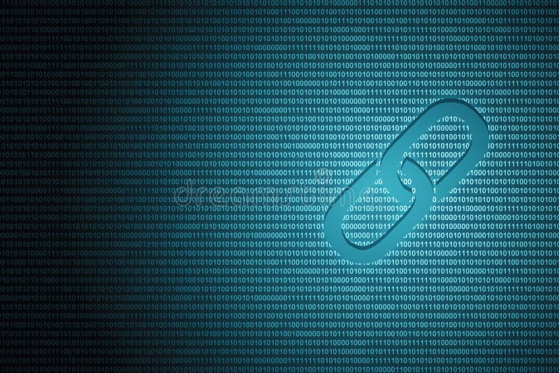 Block chain and data concept stock illustration