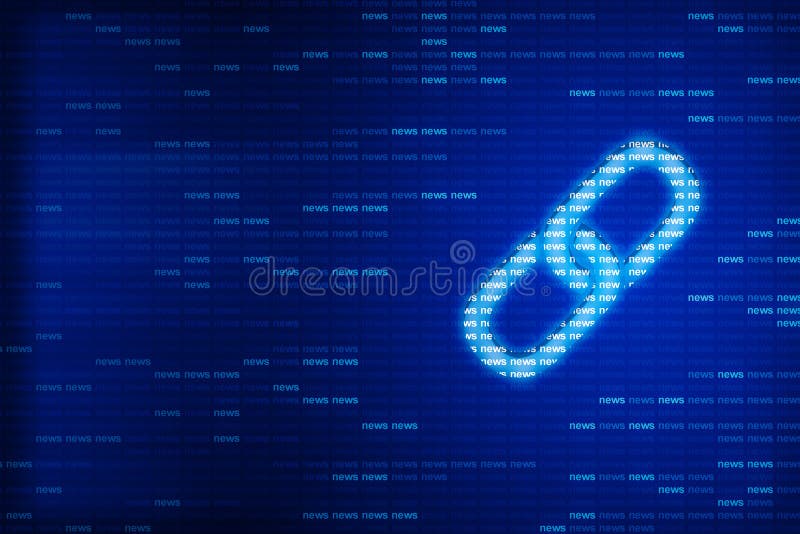 Block chain and system concept stock illustration