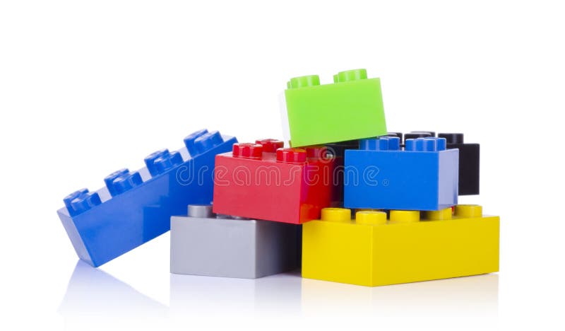 block som bygger isolerad plastic white royaltyfria bilder block som bygger isolerad plastic white royaltyfria bilder