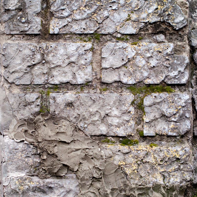 Block Wall with Decorative Plaster Stock Image Image of outdoor, distressed 41928095