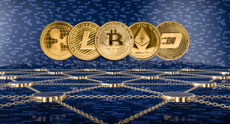 Blockchain-Konzeptbild stock abbildung