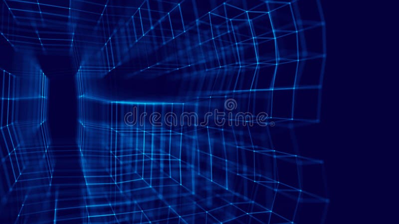 Blockchain technologii poj?cie Du?y dane unaocznienie 3D błękita ilustracja Rozdzielona metrykalna technologia ilustracji Blockchain technologii poj?cie Du?y dane unaocznienie 3D błękita ilustracja Rozdzielona metrykalna technologia ilustracji