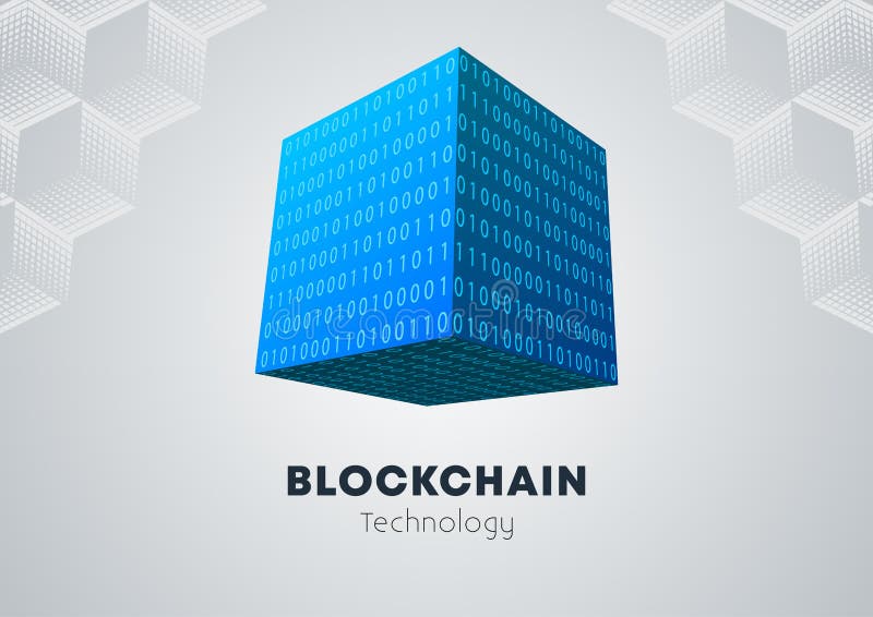 Blockchain technology concept royalty free illustration Blockchain technology concept royalty free illustration