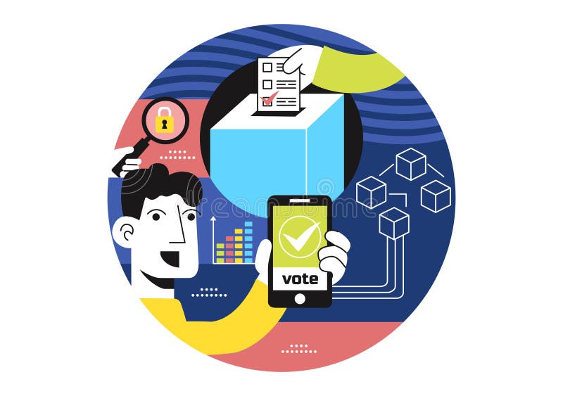 Blockchain Voting Stock Illustrations – 88 Blockchain Voting Stock ...