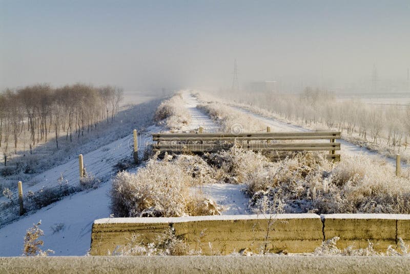 Blocken Road Of Dam