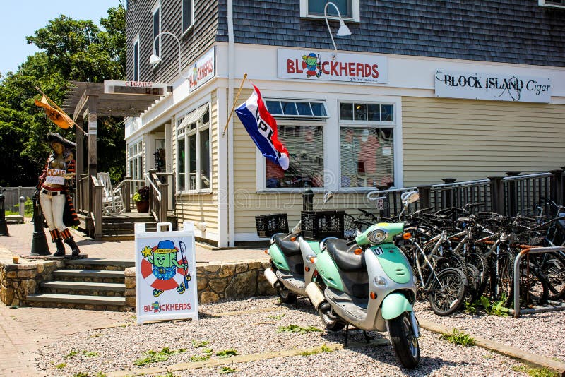 Blockheads of Block Island, RI Editorial Stock Image Image of