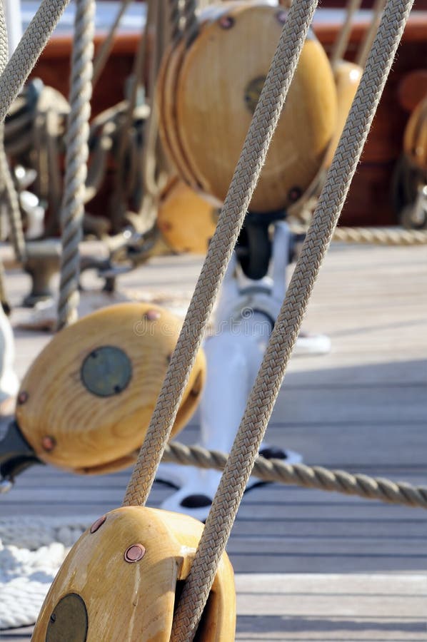 Boat pulleys stock photo. Image of pulley, sailor, secure 4502888
