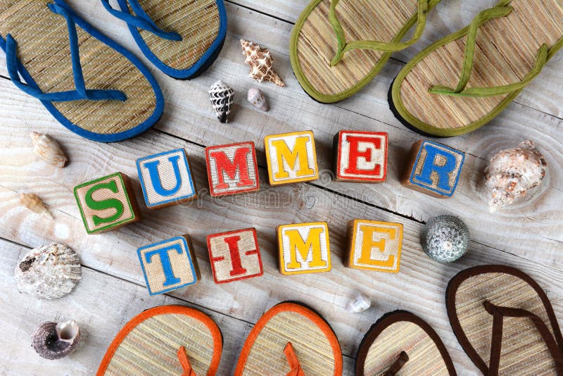 Blocks Spelling Summer Time