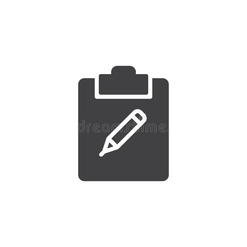 Blocnote met de vector van het potloodpictogram royalty-vrije illustratie Blocnote met de vector van het potloodpictogram royalty-vrije illustratie