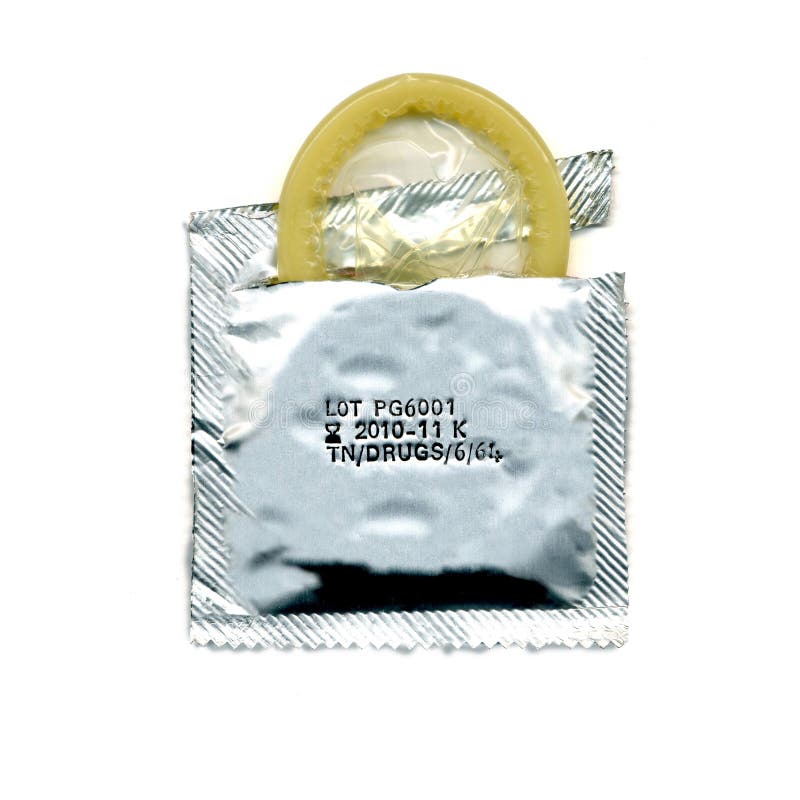 Bloco rasgado do preservativo