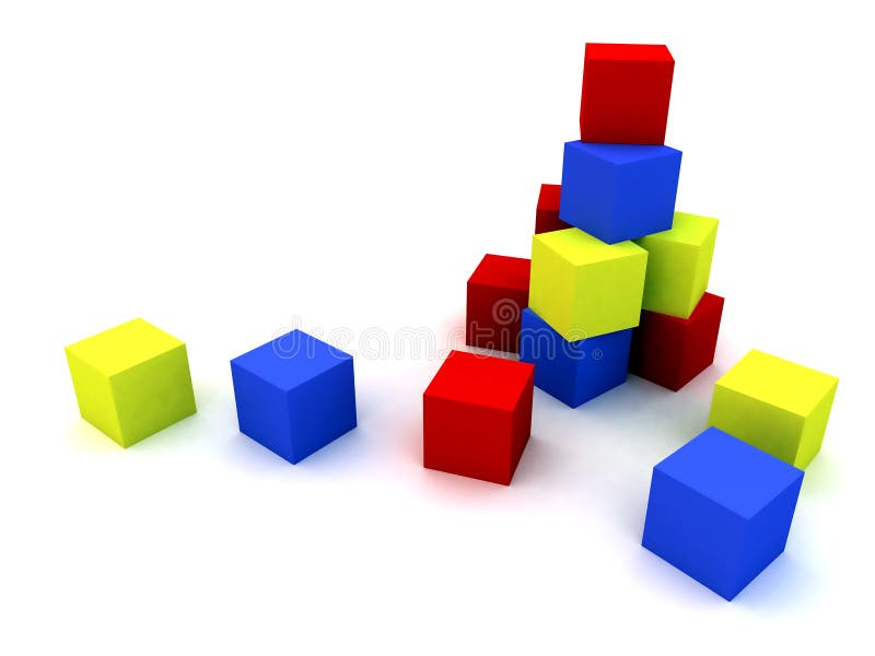 Blocos de criança ilustração stock