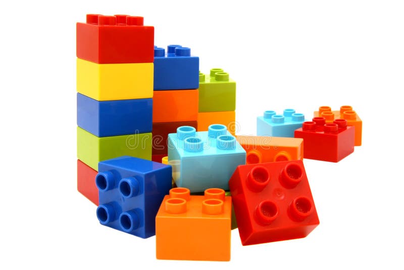Blocos de apartamentos coloridos do lego imagem de stock Blocos de apartamentos coloridos do lego imagem de stock