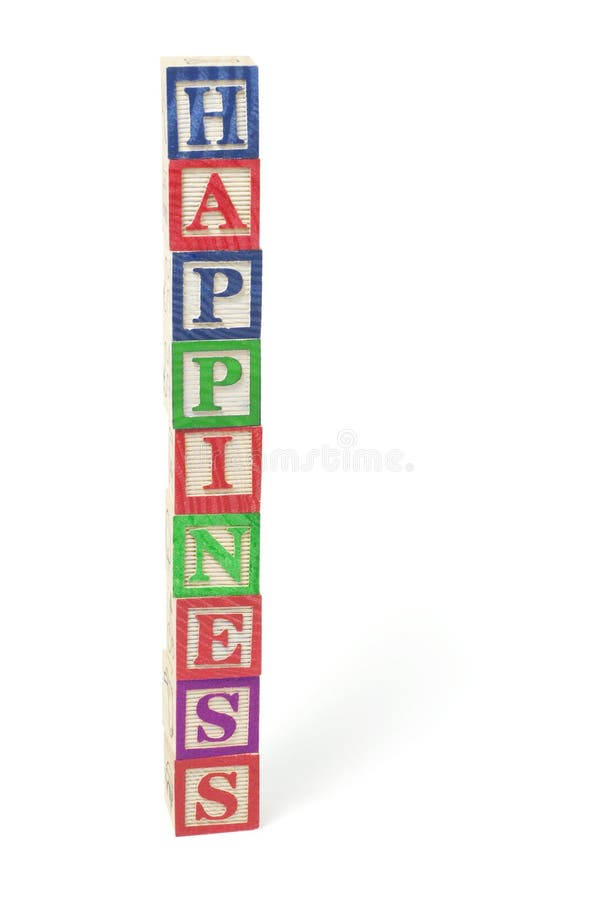Blocs d'alphabet - bonheur photos stock Blocs d'alphabet - bonheur photos stock