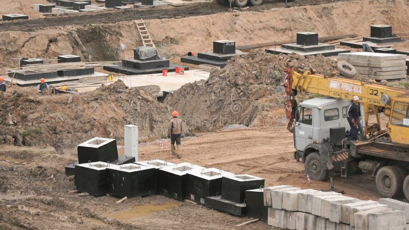 Blocs de base Grue de construction sur des roues