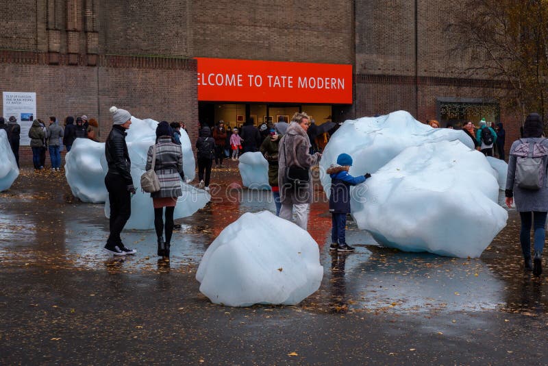 Blocs de glace géants à Londres image stock Blocs de glace géants à Londres image stock