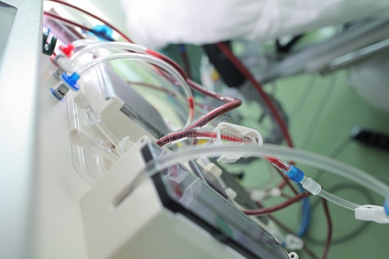 Blodlinjer av den moderna medicinska utrustningen royaltyfria foton Blodlinjer av den moderna medicinska utrustningen royaltyfria foton