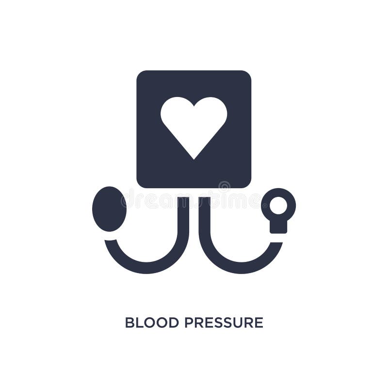 blodtrycksymbol på vit bakgrund Enkel beståndsdelillustration från medicinskt begrepp stock illustrationer blodtrycksymbol på vit bakgrund Enkel beståndsdelillustration från medicinskt begrepp stock illustrationer
