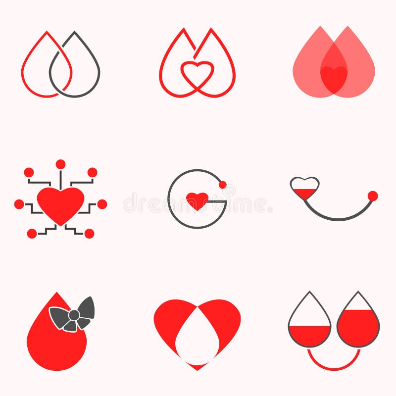 Bloeddonatiepictogram vector illustratie Bloeddonatiepictogram vector illustratie