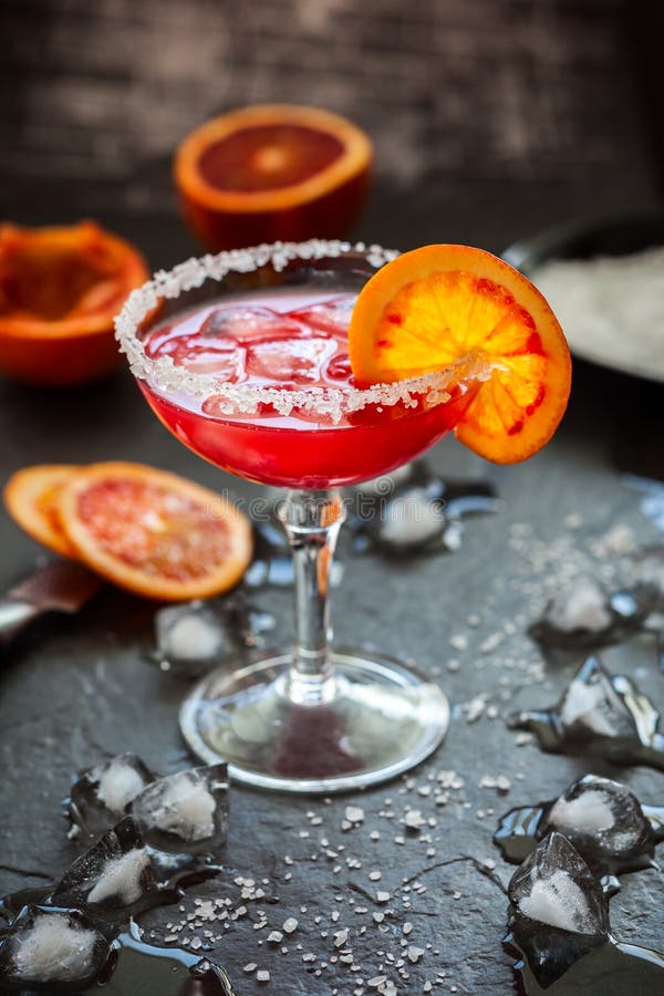 Bloedsinaasappel Margarita royalty-vrije stock afbeelding Bloedsinaasappel Margarita royalty-vrije stock afbeelding