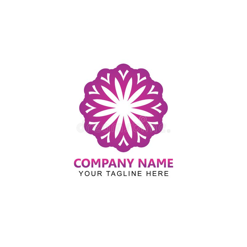 Bloemen Abstract Logo Design Vector royalty-vrije illustratie Bloemen Abstract Logo Design Vector royalty-vrije illustratie