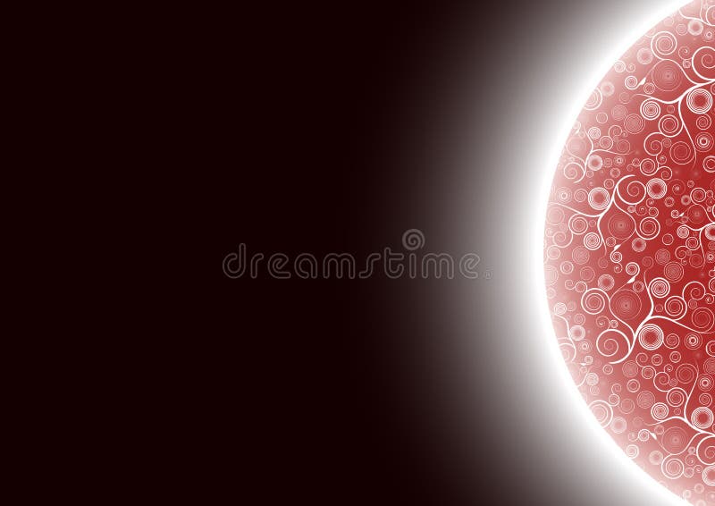 Bloemen kosmische planeet royalty-vrije illustratie Bloemen kosmische planeet royalty-vrije illustratie