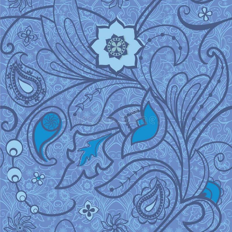 Bloemen naadloze achtergrond royalty-vrije illustratie Bloemen naadloze achtergrond royalty-vrije illustratie