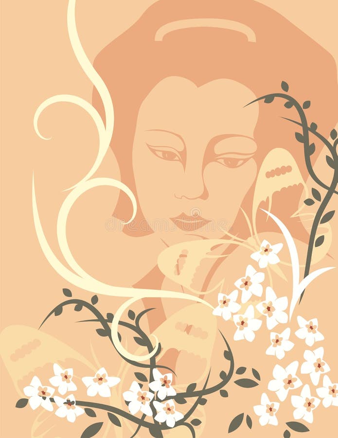 Bloemen Reeks Als achtergrond vector illustratie Bloemen Reeks Als achtergrond vector illustratie