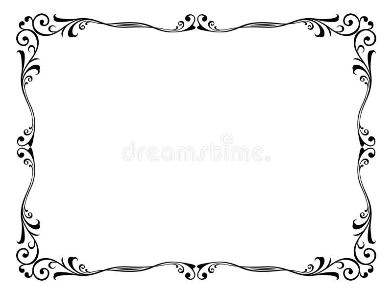 Vector floral ornamental decorative frame, not trace use it by part. Vector floral ornamental decorative frame, not trace use it by part