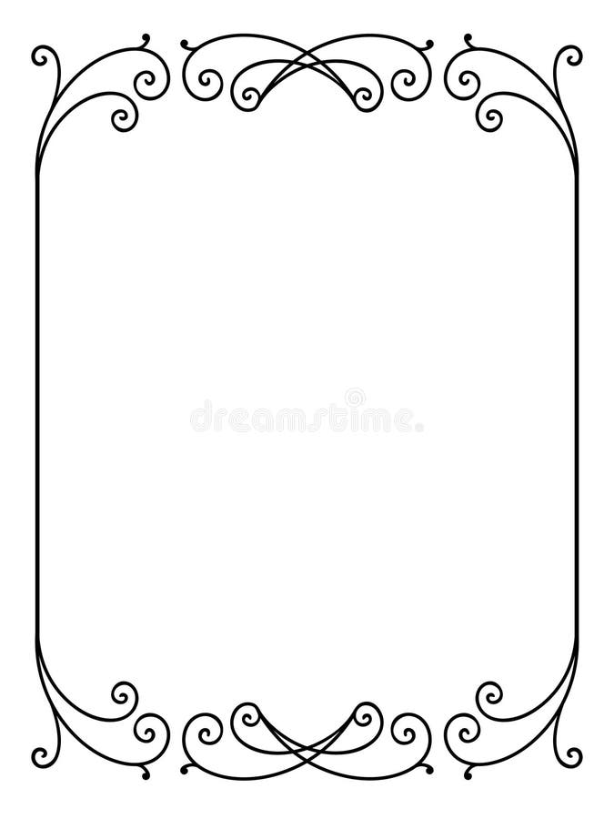 Vector floral ornamental decorative frame, not trace use it by part. Vector floral ornamental decorative frame, not trace use it by part