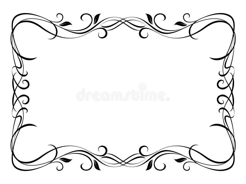 Vector floral ornamental decorative frame, not trace use it by part. Vector floral ornamental decorative frame, not trace use it by part