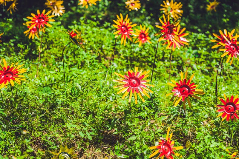 Bloemen van een plastic fles worden gemaakt die plastic gerecycleerde fles Afval recyclingsconcept stock afbeelding Bloemen van een plastic fles worden gemaakt die plastic gerecycleerde fles Afval recyclingsconcept stock afbeelding