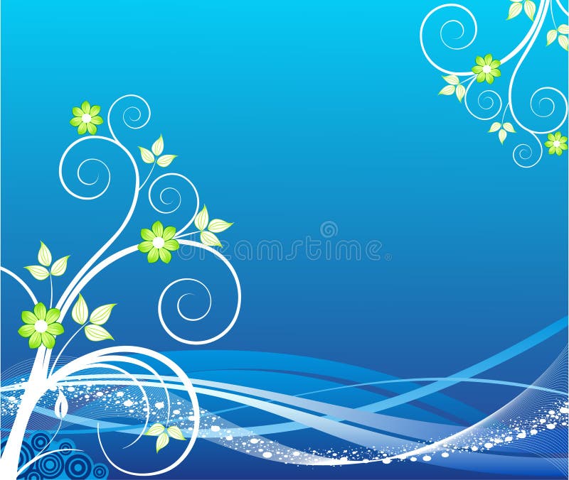 Floral art design background vector illustration. Floral art design background vector illustration