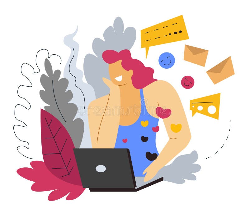 Blog, blogging Διαδικτύου και webcam ρέοντας καταγραφή, κορίτσι και lap-top ελεύθερη απεικόνιση δικαιώματος Blog, blogging Διαδικτύου και webcam ρέοντας καταγραφή, κορίτσι και lap-top ελεύθερη απεικόνιση δικαιώματος